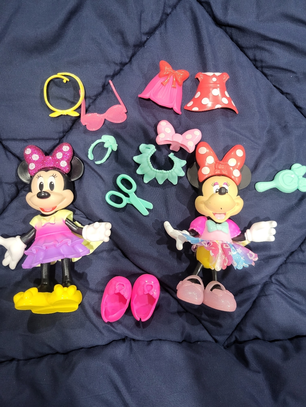 Pink Minnie Mouse Dress-Up Dolls with Accessories